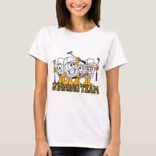 T-shirt Équipe de gain de golf dans la bousculade