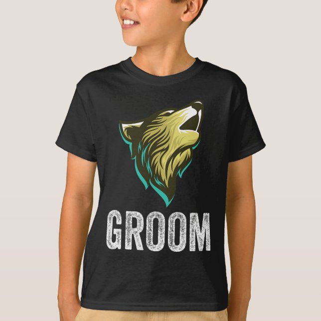 T-shirt Équipe de garçons d'honneur de mariage de célibata (Devant)