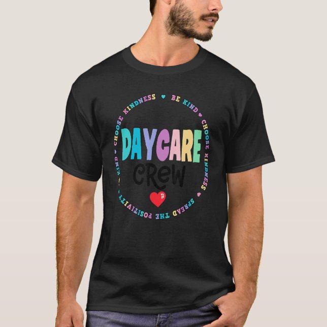 T-shirt Équipe de garderie Établissements scolaires Fourni (Devant)