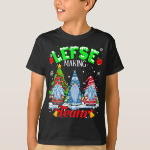 T-shirt Équipe de gauche Noël Gnomes Norvégien Gauche