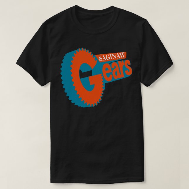 T-shirt Équipe de hockey défunte Saginaw Gears (Design devant)