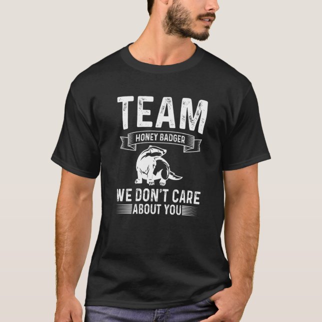 T-shirt Équipe de Honey Badger (Devant)