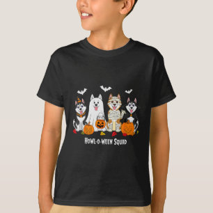 T-shirt Équipe de Husky Halloween Howl O Ween