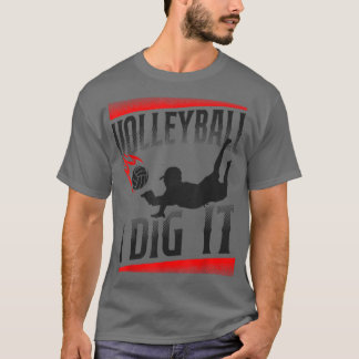 T-shirt Équipe De Joueur De Volley-ball Vintage Volleyball