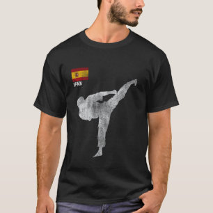 T-shirt Équipe de karaté classique arts martiaux MMA coup