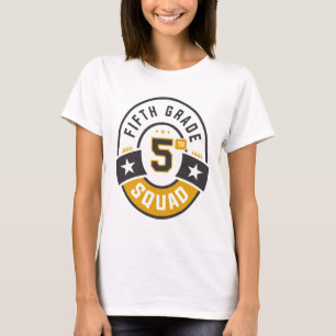T-shirt Équipe de la 5e année de l'équipe de squad de reto