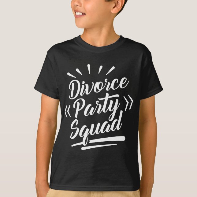 T-shirt Équipe de la fête de divorce Ventilation divorcée  (Devant)