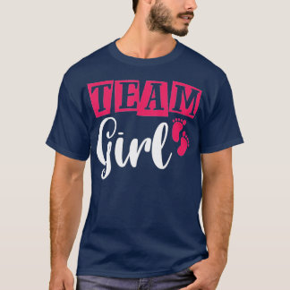 T-shirt Équipe de la fête de la révélation du genre Fille 