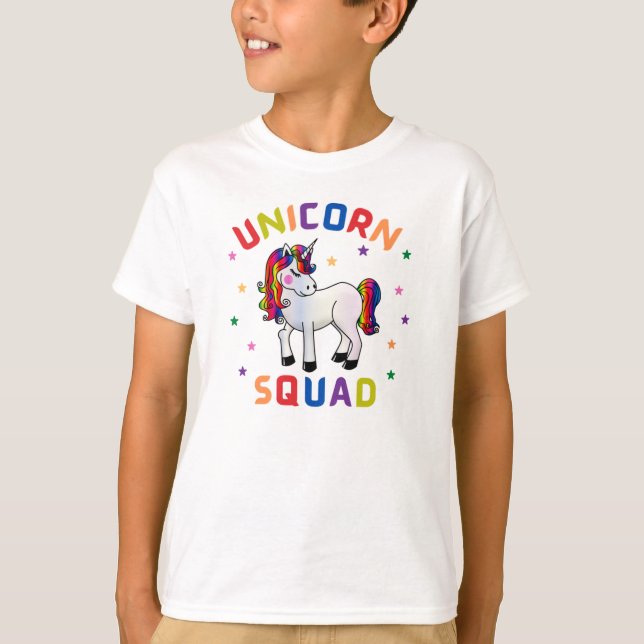 T-shirt Équipe de la licorne (Devant)