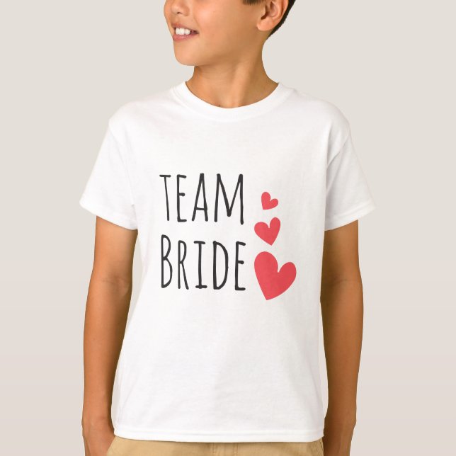 T-shirt Équipe de la mariée (Devant)