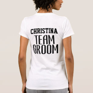T-shirt Équipe de la mariée Citation Mère du marié Monogra