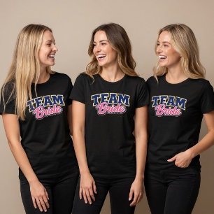 T-shirt Équipe de la mariée, fête de mariage audacieuse