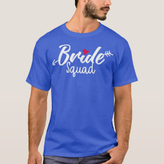 T-shirt Équipe de la mariée Flèche Cœur Mariage et Enterre