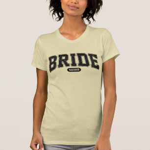 T-shirt Équipe de la mariée Varsity Typographie Enterremen
