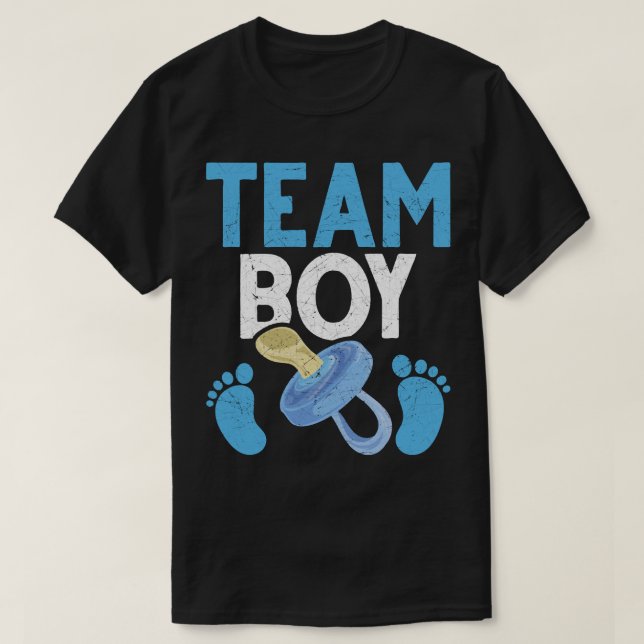 T-shirt Équipe de la partie de révélation de genre Garçon  (Design devant)