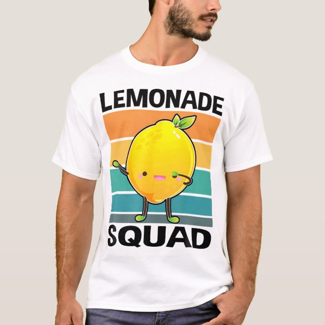 T-shirt Équipe De Lemonade Pour Stand Boss Jus De Citron É (Devant)