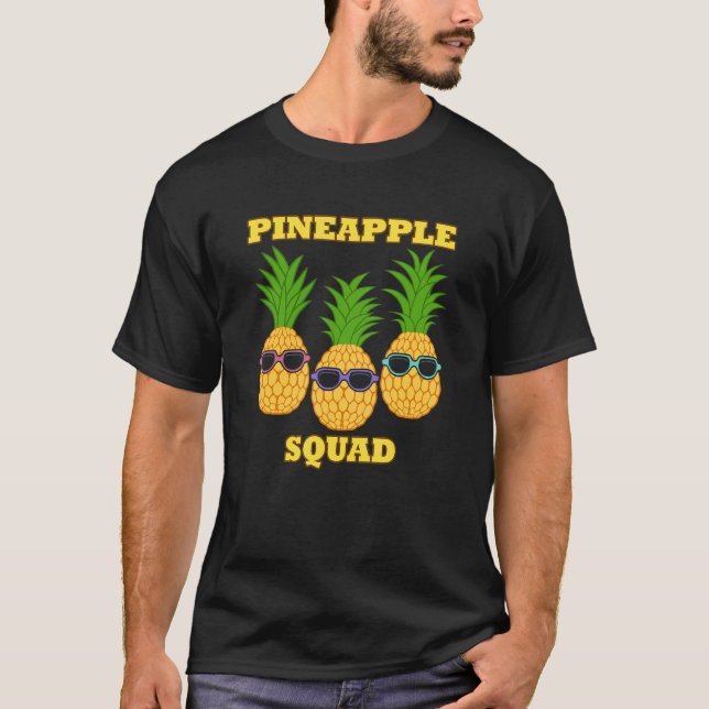 T-shirt Équipe de l'équipe d'ananas Vitamines alimentaires (Devant)