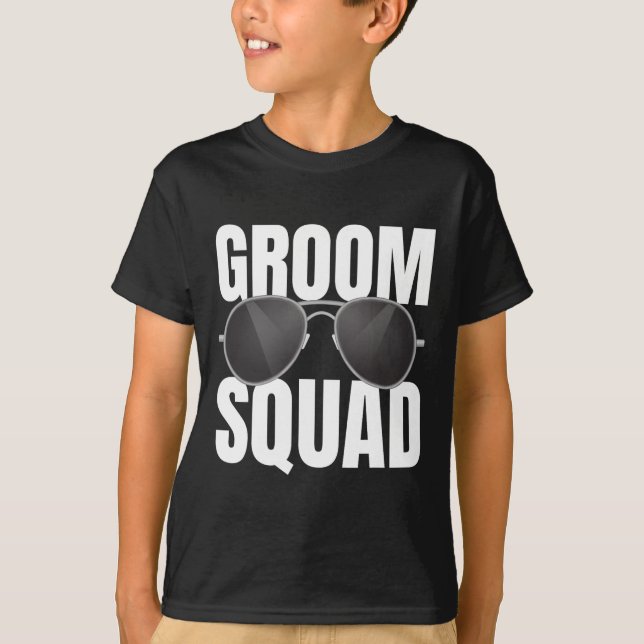 T-shirt Équipe de l'équipe de la salle de jeu Groomsmen Éq (Devant)