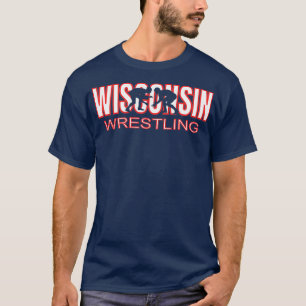 T-shirt Équipe de lutte du Wisconsin Entraîneur État Wr