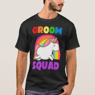 T-shirt Équipe de marié gay Licorne Lgbt Enterrement de vi