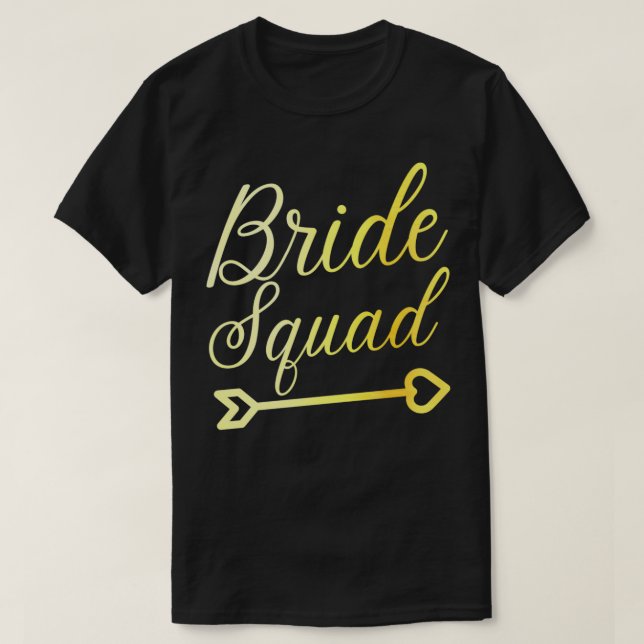 T-shirt Équipe de mariée 4 (Design devant)