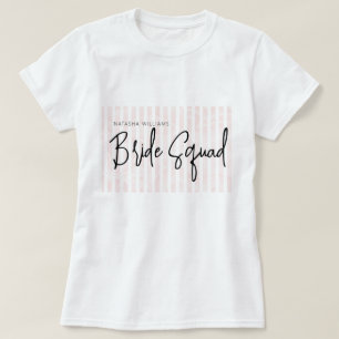 T-shirt Équipe de mariée chic soirée pyjama