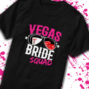 T-shirt Équipe de mariée de mariage à Vegas Fête d'enterre