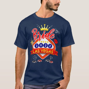 T-shirt Équipe de mariée de Vegas 2022, Mariée à Vegas Bac