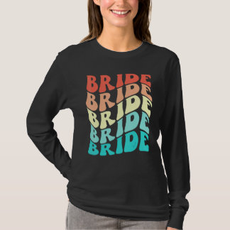 T-shirt Équipe de mariée je fais Crew Rétro Enterrement de
