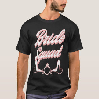 T-shirt Équipe de mariée rétro vintage, correspondance de 