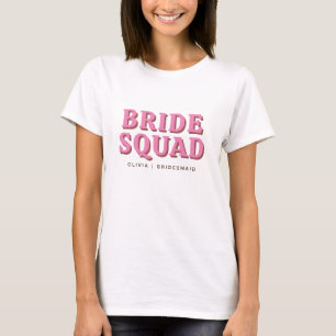 T-shirt Équipe de mariée Rose framboise Demoiselle d'honne