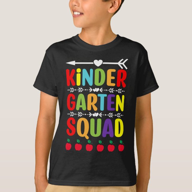 T-shirt Équipe de maternelle (Devant)
