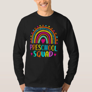 T-shirt Équipe de maternelle Arc-en-ciel de rentrée