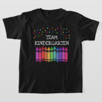 Équipe de maternelle Black Crayons & Stars