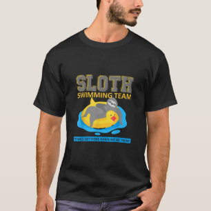 T-shirt Équipe De Nage De Slots Swim Team Funny Cadeau