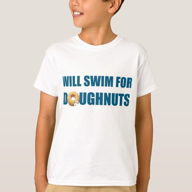 T-shirt Équipe de natation, cadeau de nage personnalisé (Devant)