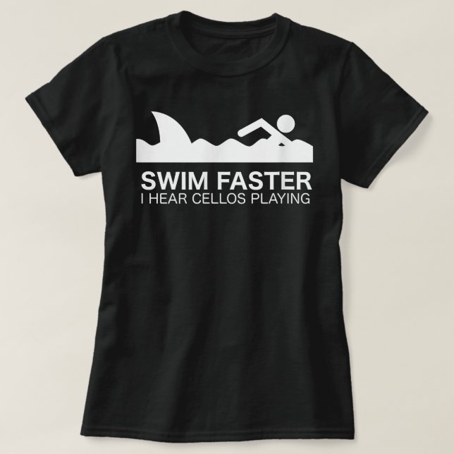 T-shirt Équipe de natation Née à voler papillon AVC Swi (Design devant)