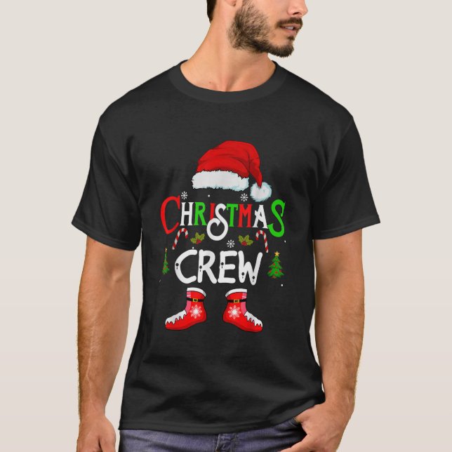 T-shirt Equipe de Noël amusante Xmas Squad père Noël Famil (Devant)