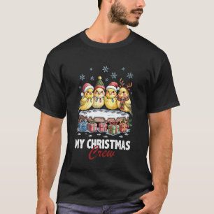 T-shirt Équipe de Noël Canari Mignons Amoureux des Oiseaux