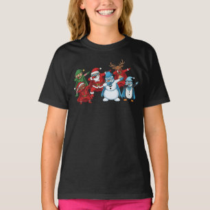 T-shirt Équipe de Noël de super-héros Dabbing