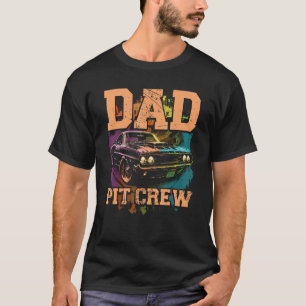 T-shirt Équipe de papa dans la fosse Conducteur de vitesse