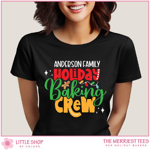 T-shirt Équipe de pâtisserie des Fêtes Personnalisable Noë