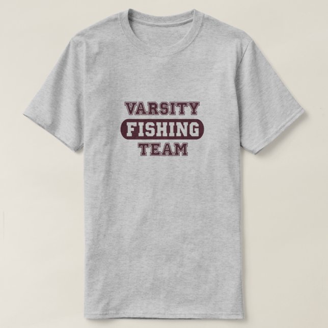 T-shirt Équipe de pêche de fac (Design devant)