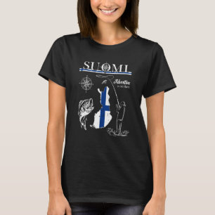 T-shirt Équipe de pêche de Finlande Suomi Tour de pêche Dr