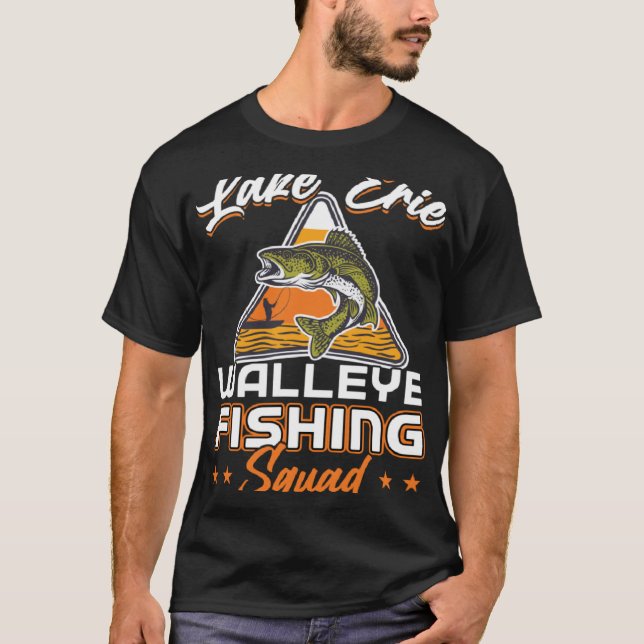 T-shirt Équipe de pêche du Walleye Lake Erie (Devant)