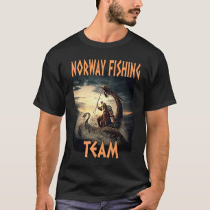 T-shirt Équipe de pêche Norvège Scandinave Norvège Souveni