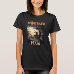 T-shirt Équipe de pêche Norvège Scandinavie Norge Souvenir