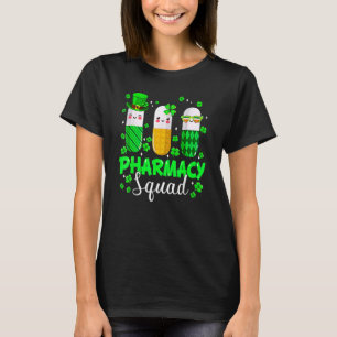 T-shirt Équipe de pharmacie drôle Leprechaun Pharmacien St