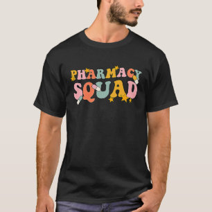 T-shirt Équipe de pharmacie groovy pour technicien en phar