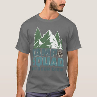 T-shirt Équipe de plein air CAMP SQUAD famille